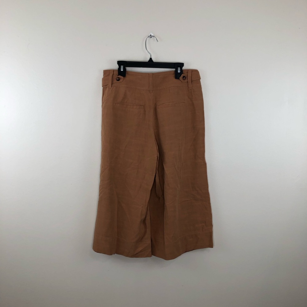 Anthropologie Elevenses Tan Culottes Pant size 2 petite - Picture 12 of 15